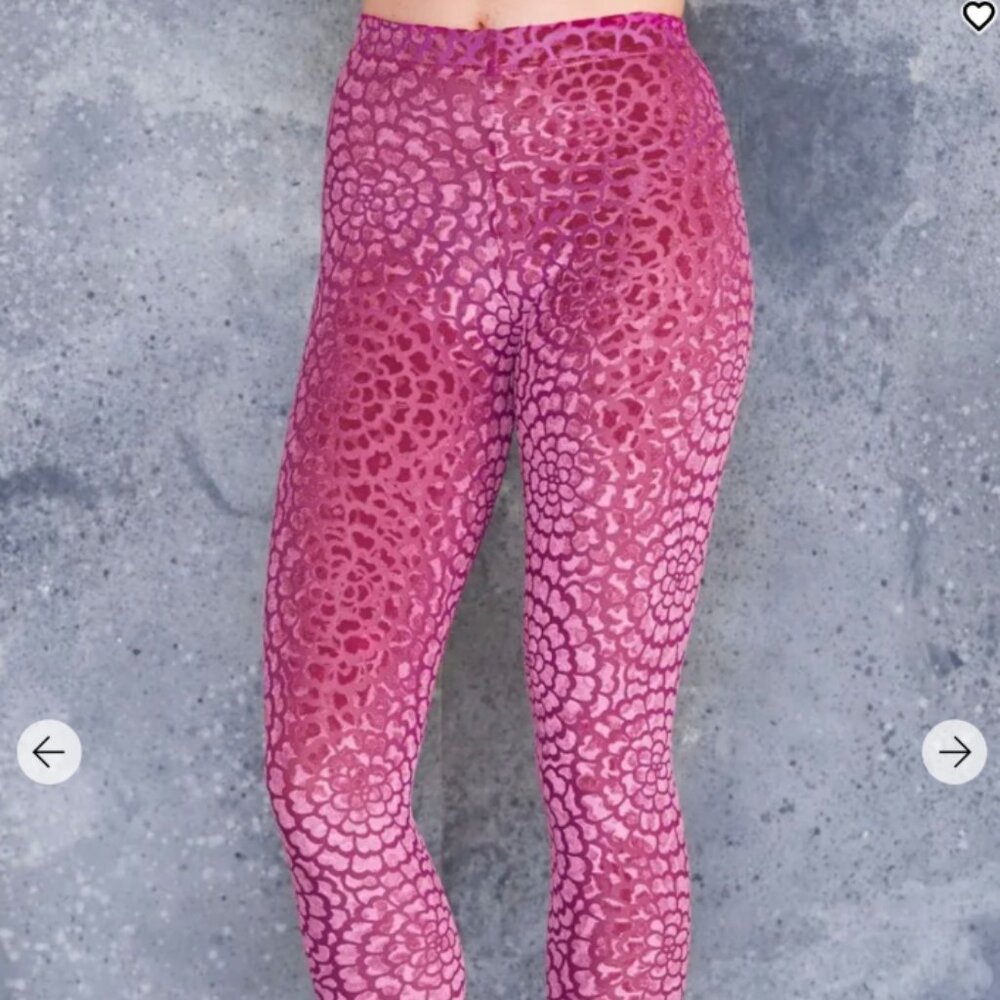 Black Milk Burned Velvet Dahlia Leggings size Medium